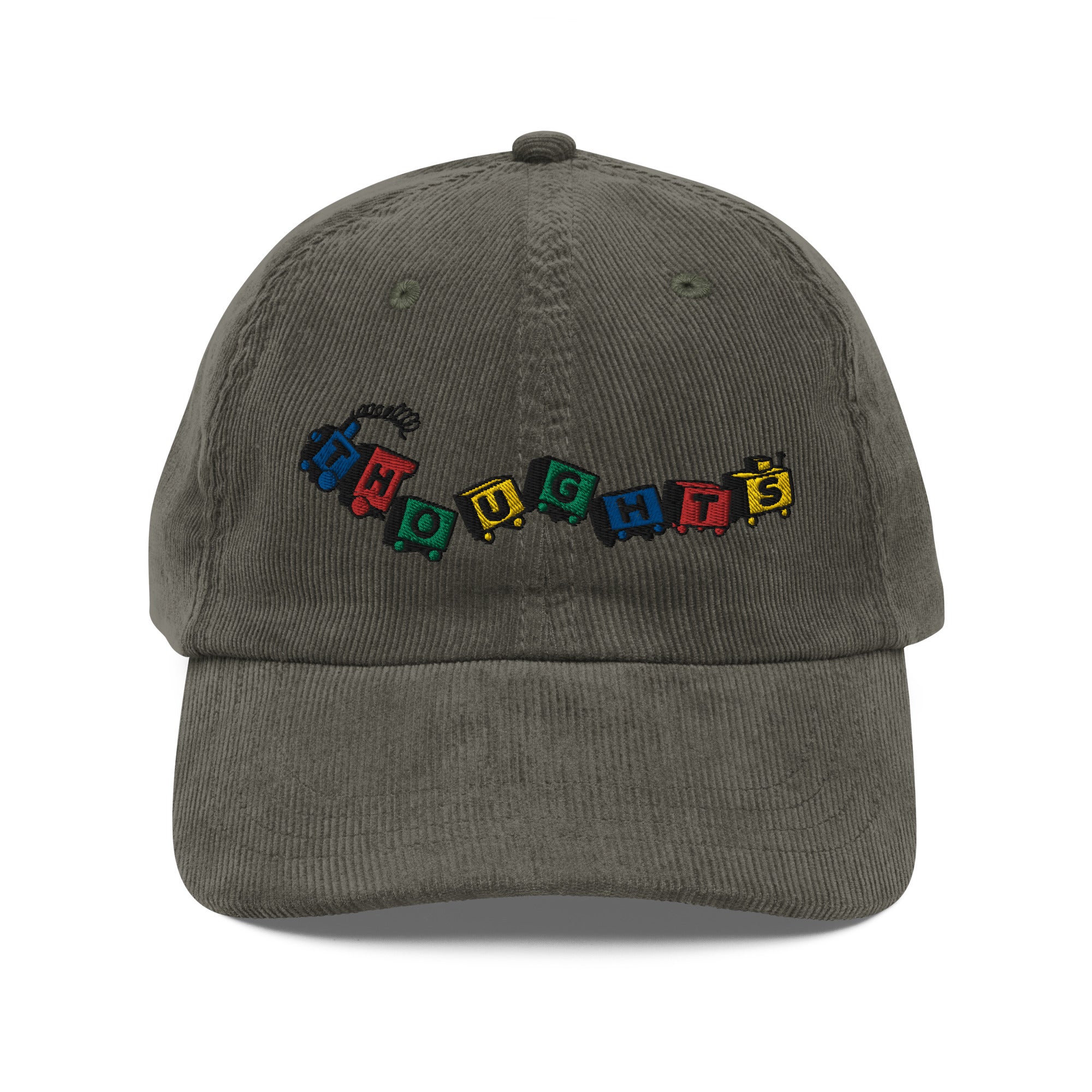 Train of Thought(s) Embroidered Corduroy Hat