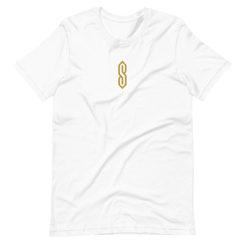 "S" Chain Embroidered T-Shirt