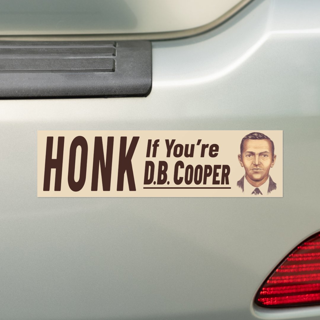 D. B. Cooper bumper sticker