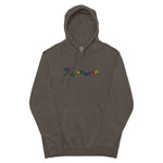 TRAIN OF THOUGHT(S) EMBROIDERED PIGMENT-DYED HOODIE