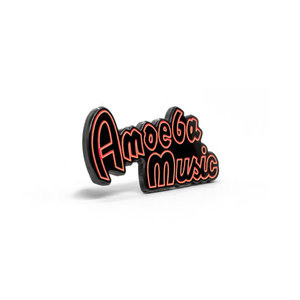Amoeba Music Neon Sign enamel pin
