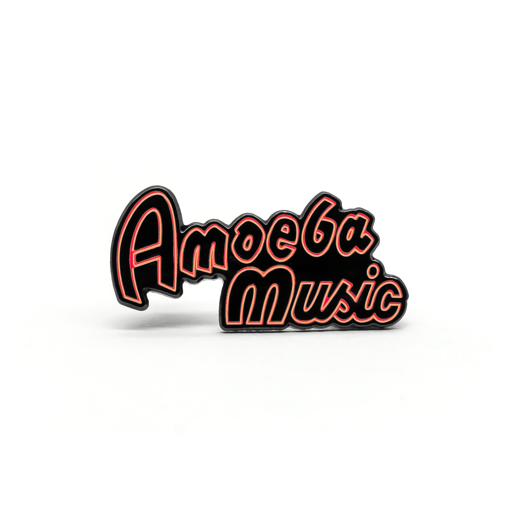 Amoeba Music Neon Sign enamel pin