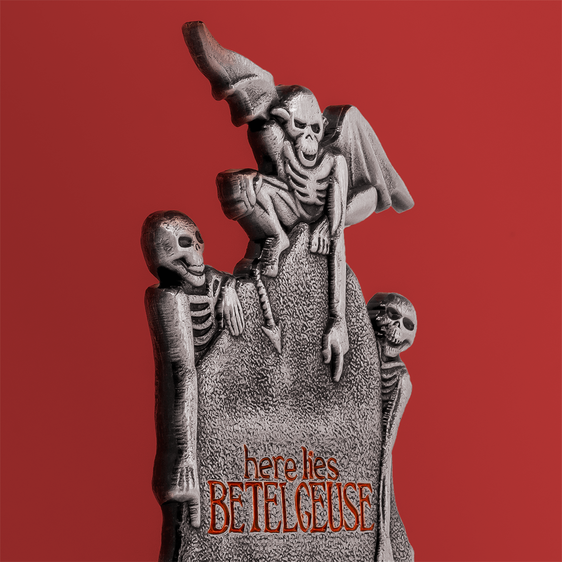 Beetlejuice Tombstone molded pin