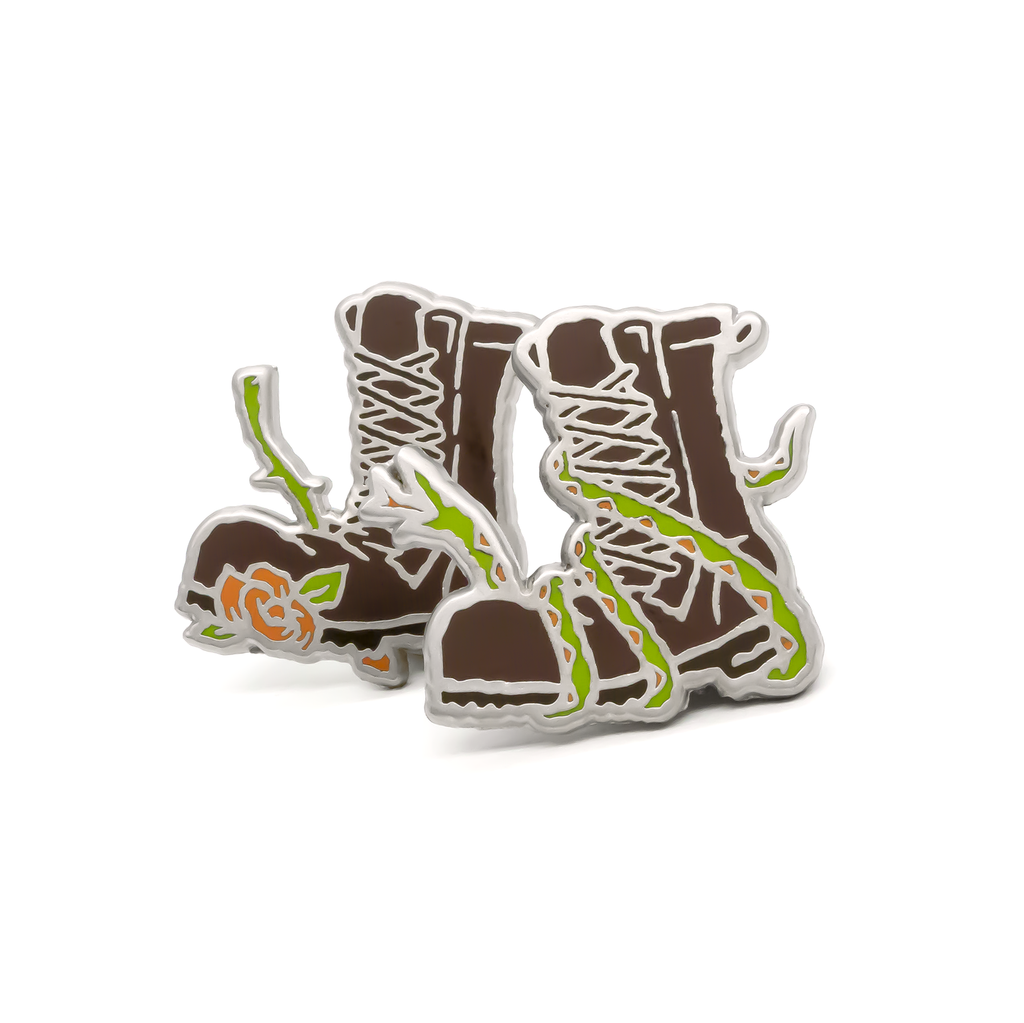 Boot enamel pins