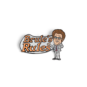 Dr. Steve Brule enamel pin and keychain set