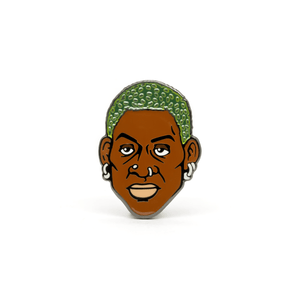 Dennis Rodman color changing enamel pin