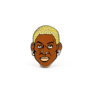 Dennis Rodman color changing enamel pin