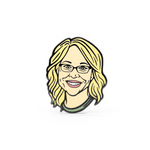Doris Burke enamel pin