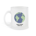 Earth Frosted Glass Mug