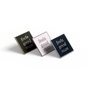 Feels Good Man enamel pin
