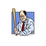 George Costanza enamel pin