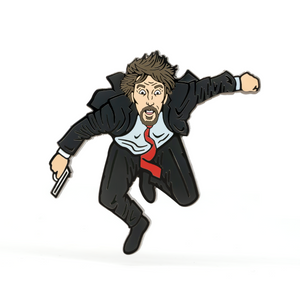 Hans Gruber enamel pin