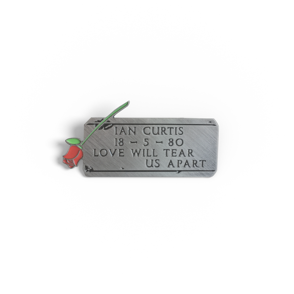 Ian Curtis Headstone engraved pin