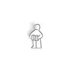 Instruction Man enamel pin