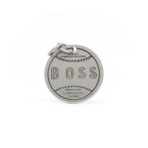 Boss (Isle of Dogs) engraved pin