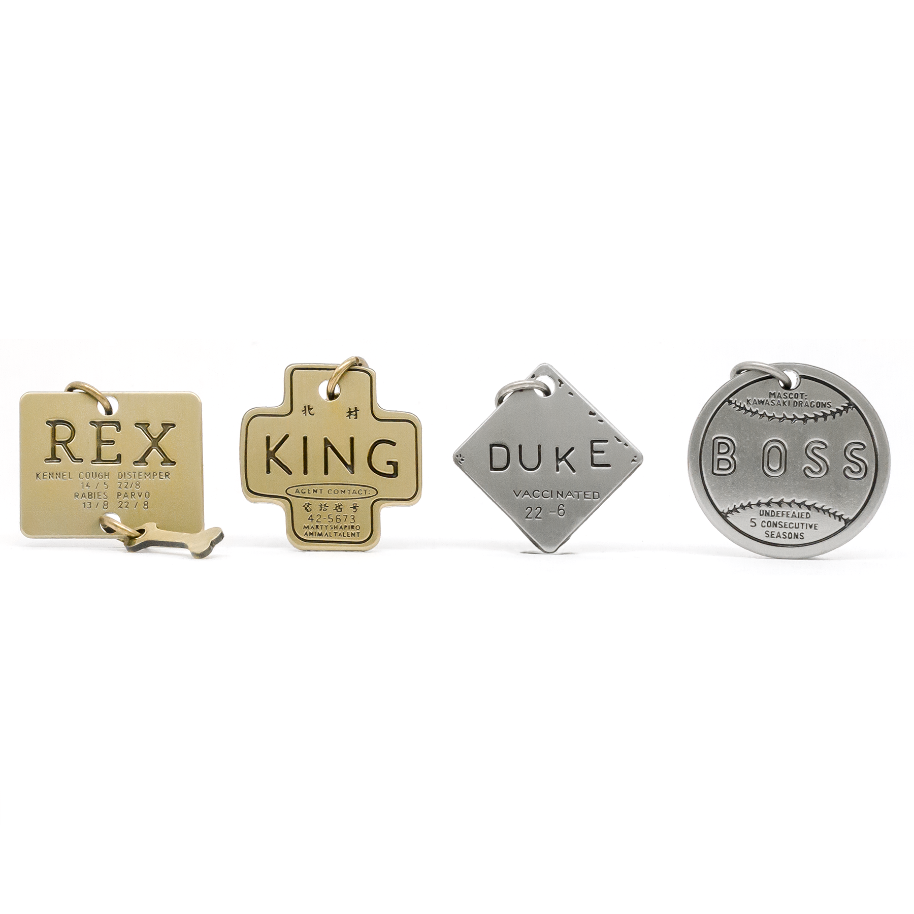 Boss (Isle of Dogs) engraved pin