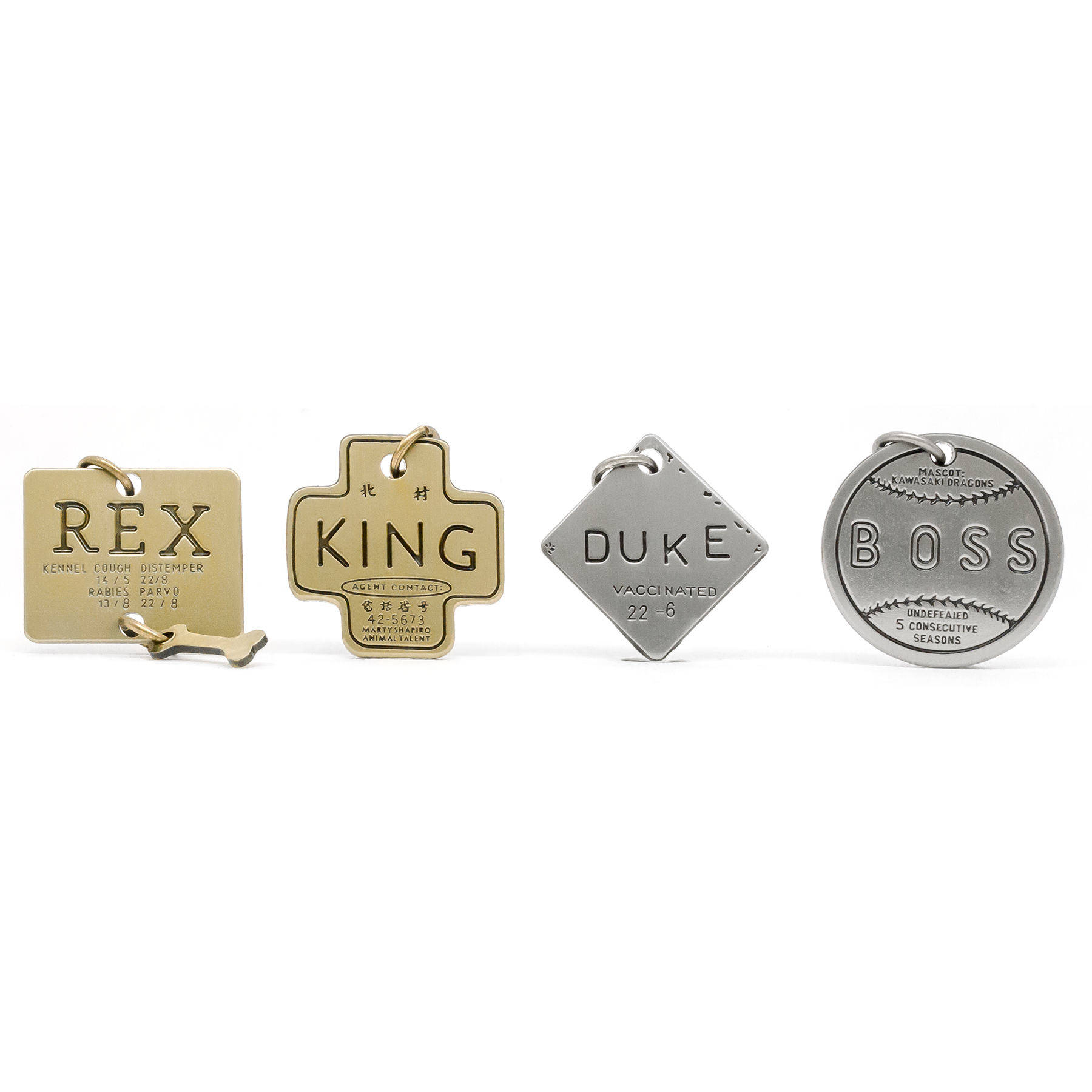 Duke (Isle of Dogs) engraved pin
