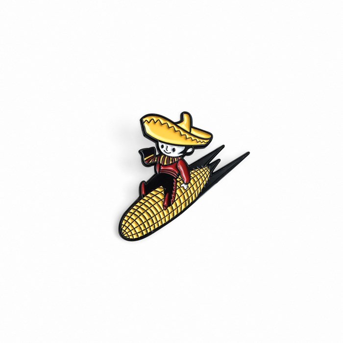 Jimmy the Cornman enamel pin