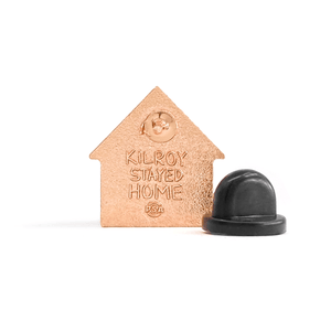 Kilroy Stayed Home enamel pin