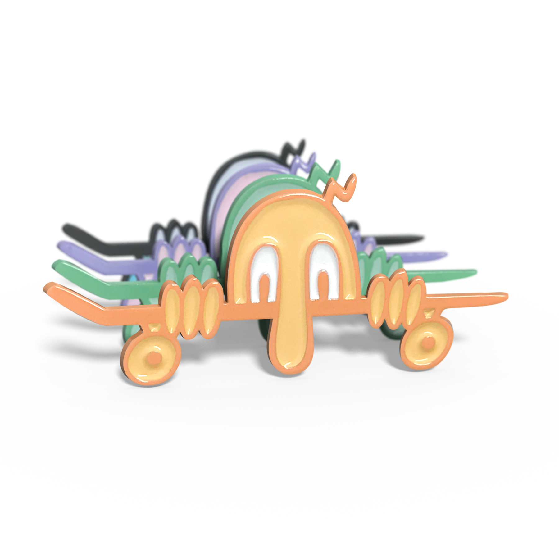 Kilroy Skate enamel pin