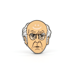 Larry David enamel pin
