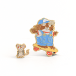 Little Critter and Mouse enamel pin set