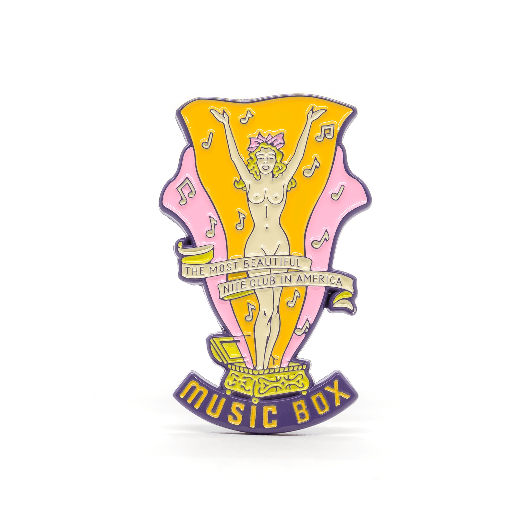 Why Not & Music Box enamel pin set