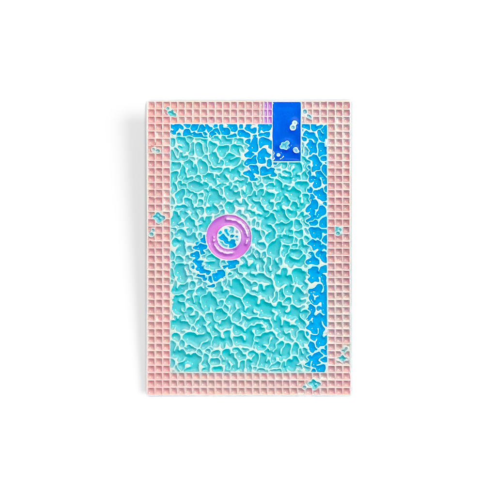 Pool enamel pin