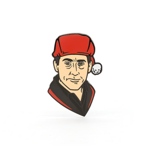 Santa Bond enamel pin