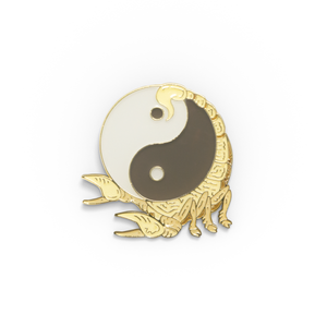 Smiley/8Ball/YinYang enamel pins