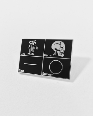 Life/Death enamel pin