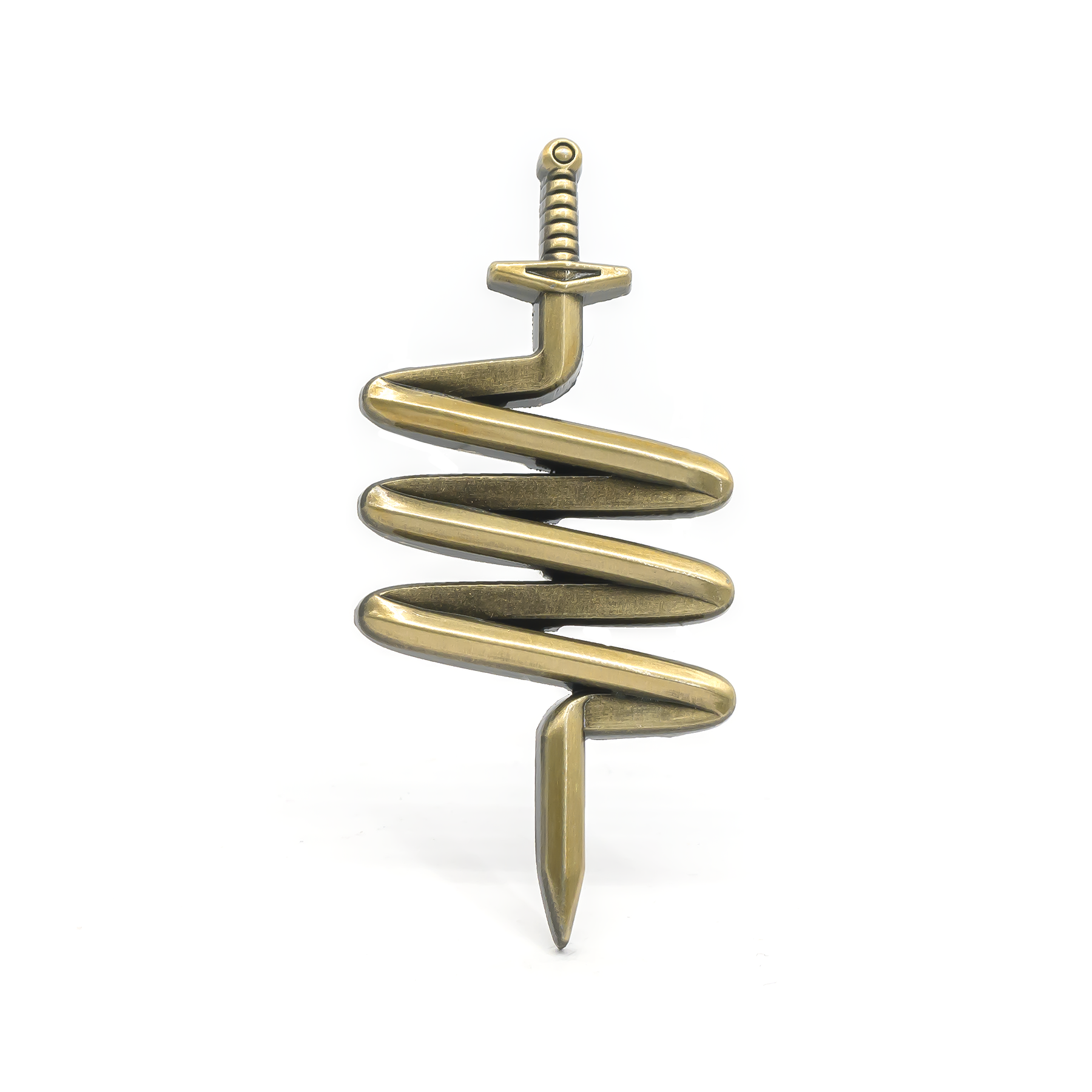 Sword molded pin