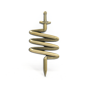 Sword molded pin