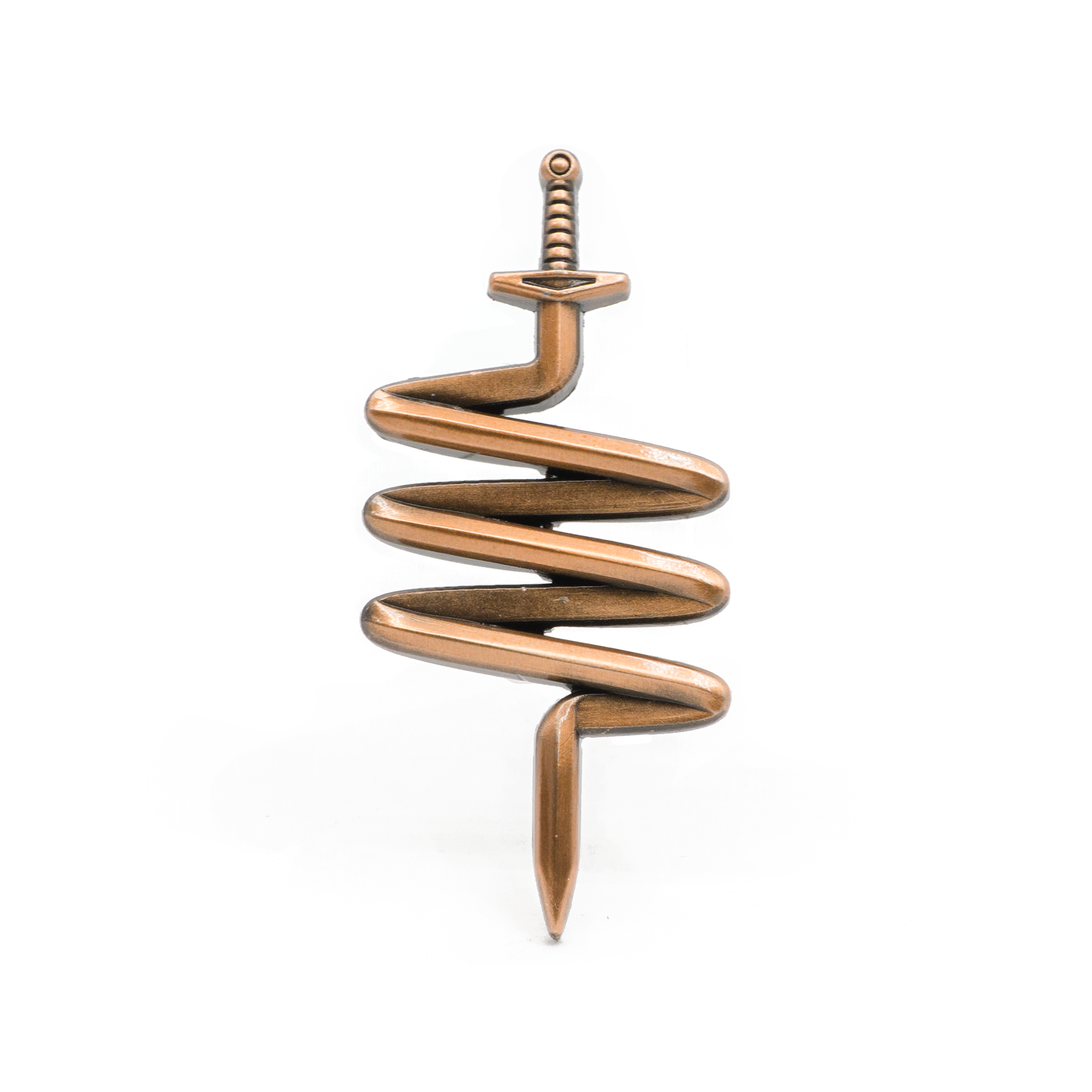 Sword molded pin