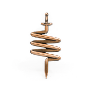 Sword molded pin