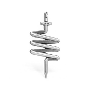 Sword molded pin