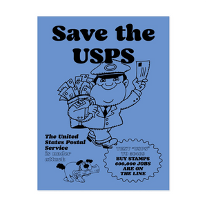 Save The USPS pin and postcard set