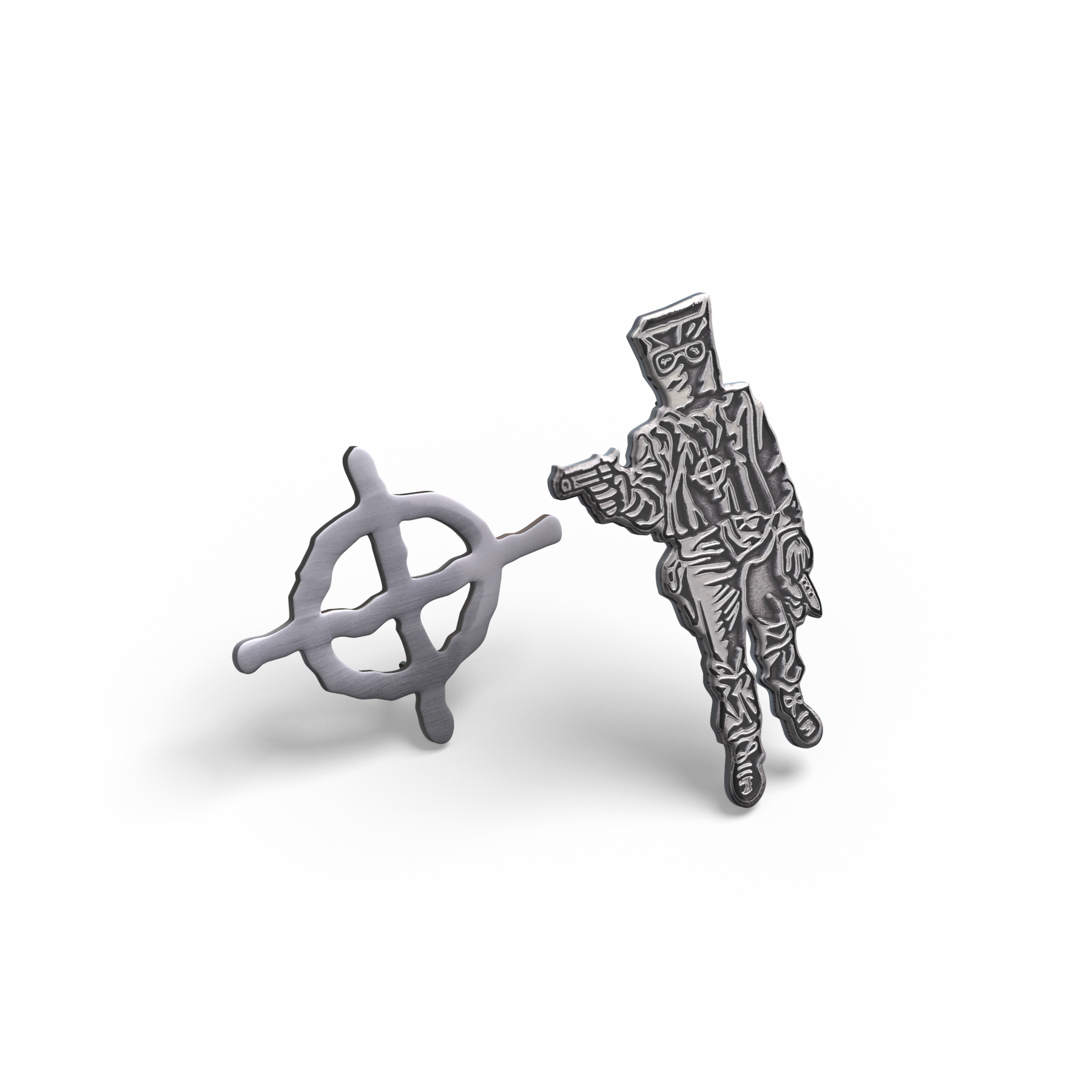 Zodiac Killer die cast pin set