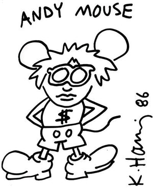 Andy Mouse enamel pin
