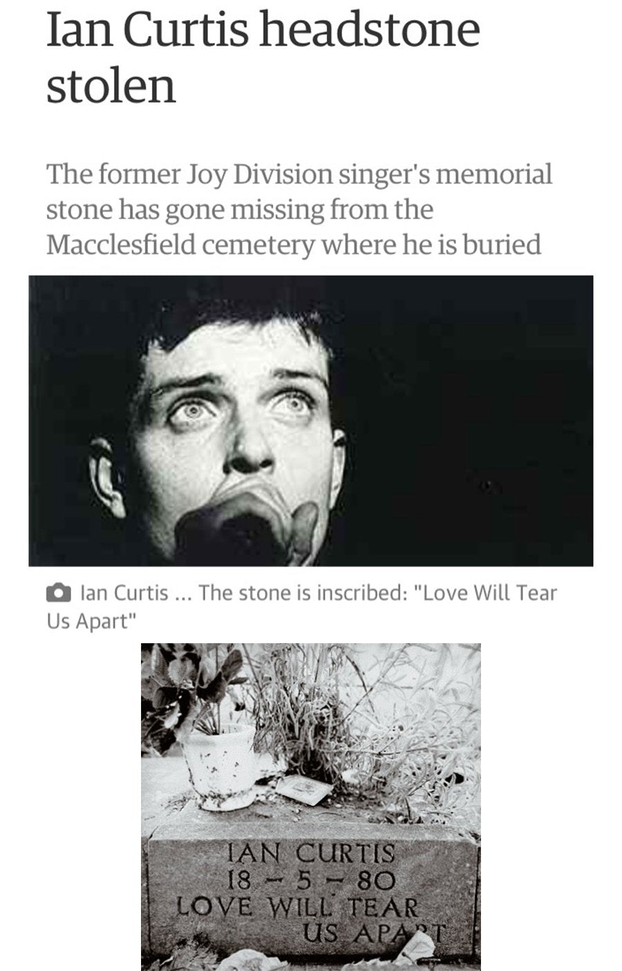 Black Rose Edition Ian Curtis pin