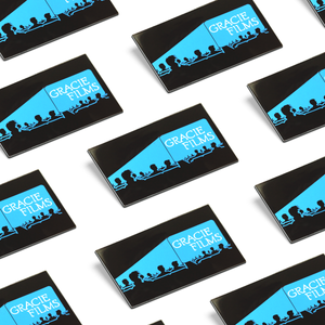 "Shhh!" enamel pin