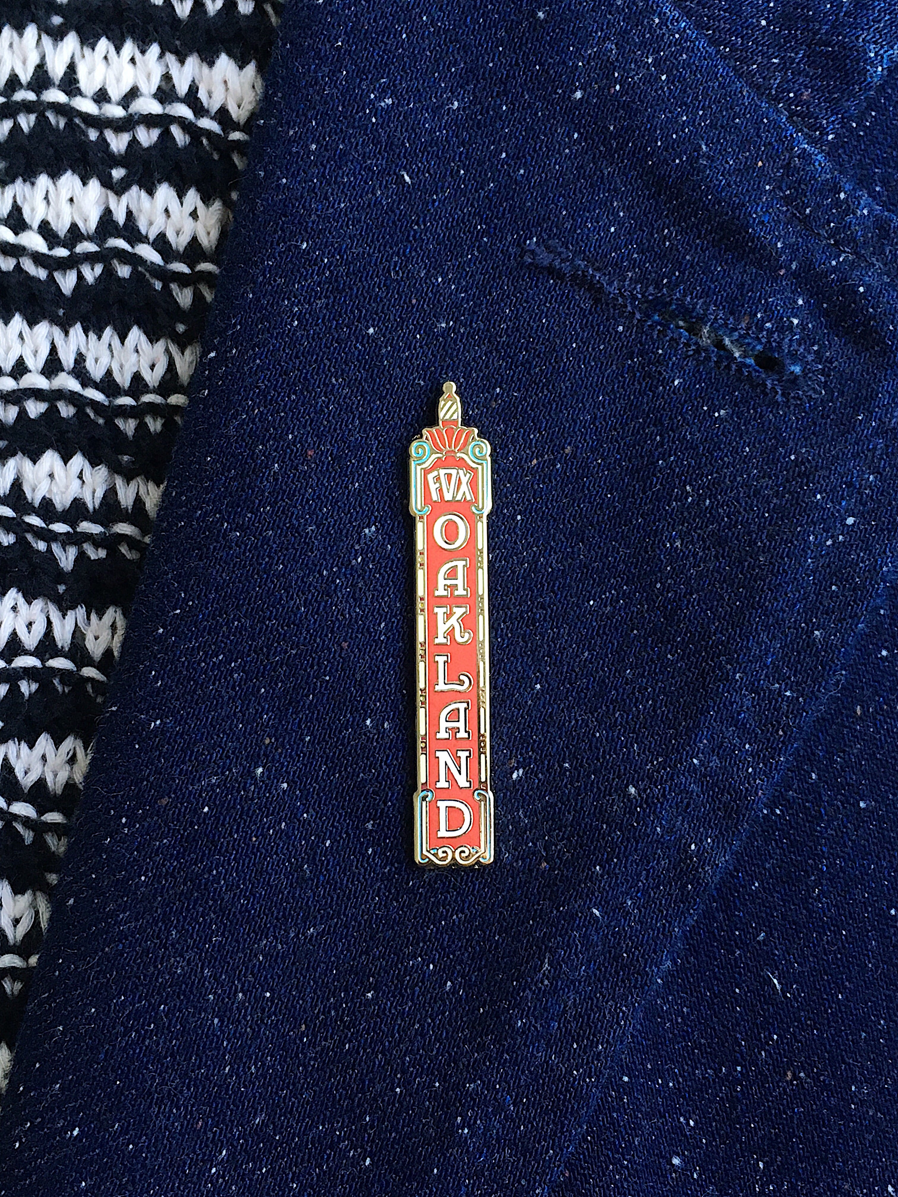 Fox Theater Oakland (Day) enamel pin