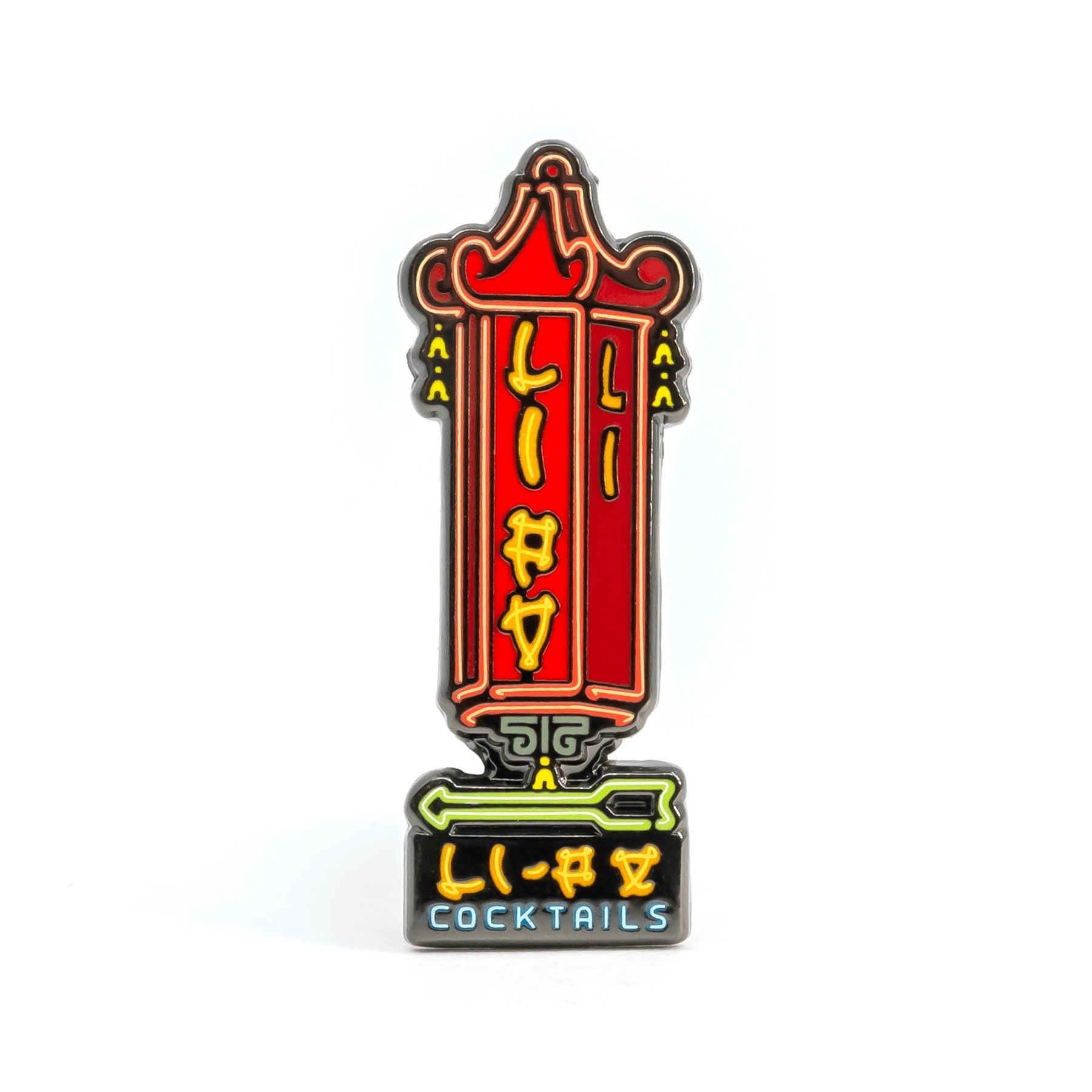 Li Po Lounge enamel pin