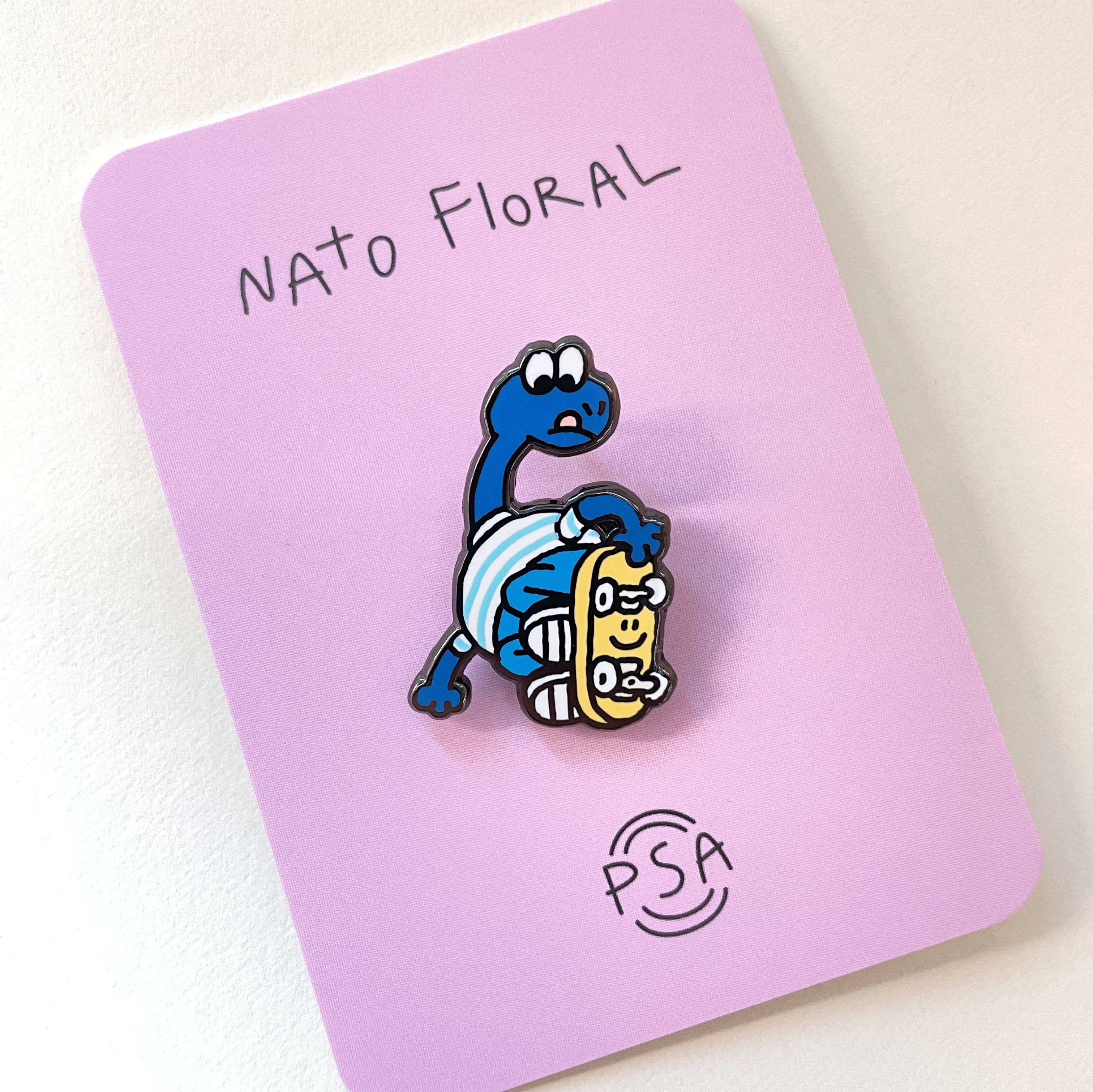 Nato Floral enamel pin no. 2