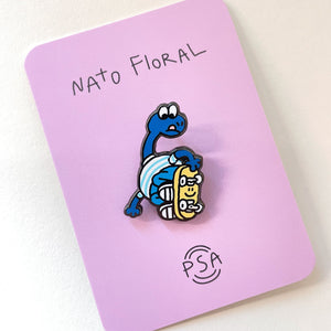 Nato Floral enamel pin no. 2