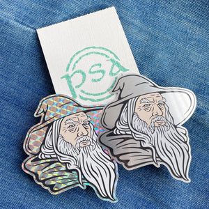 Gandalf prismatic/aluminum sticker set