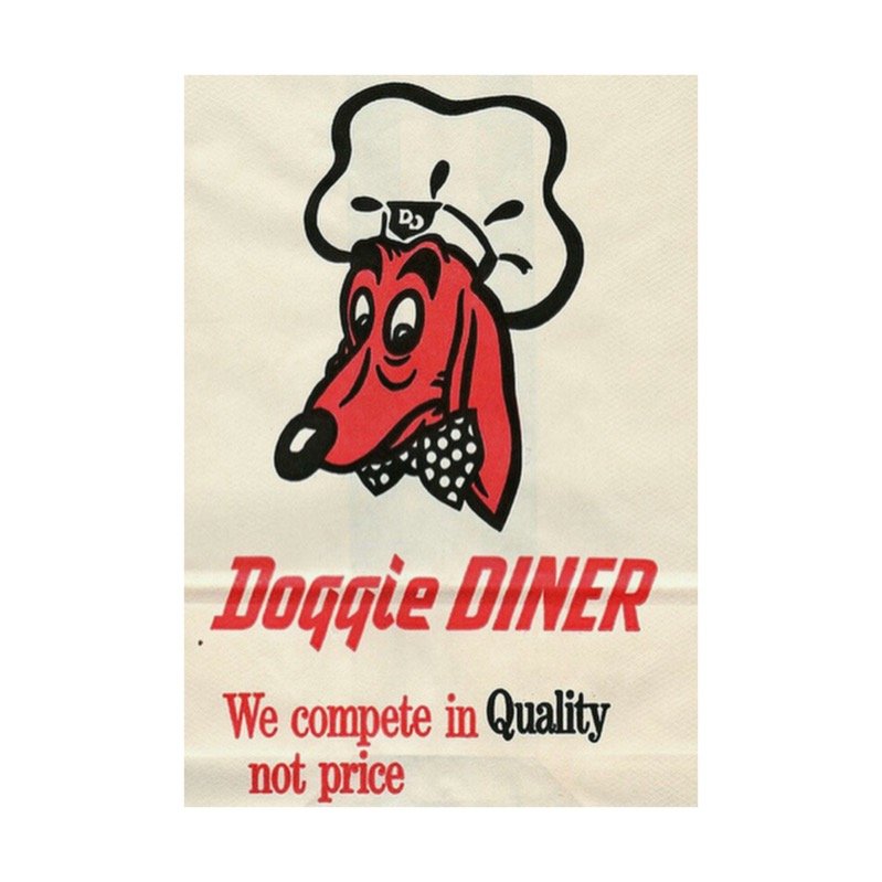 Doggie Diner Head enamel pin