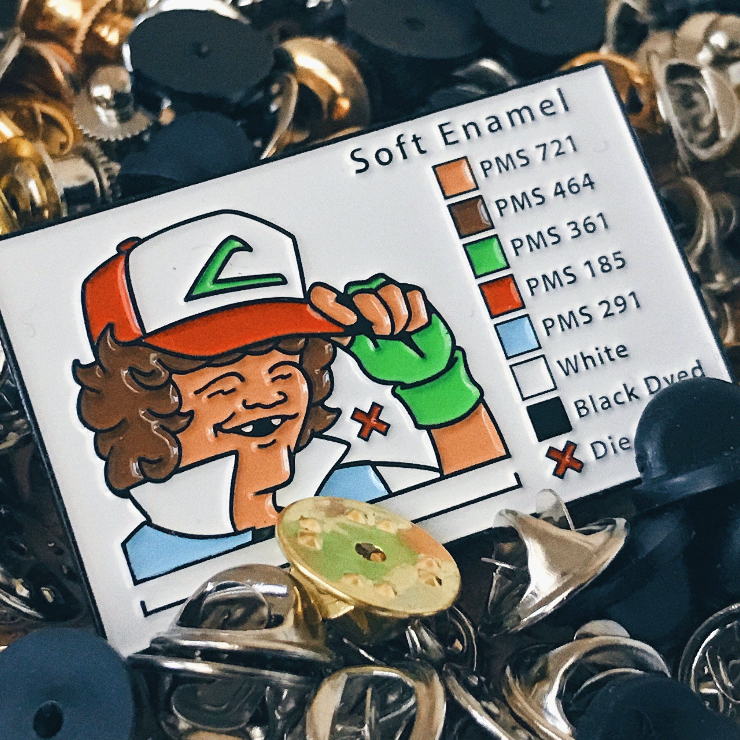 The #pingame enamel pin