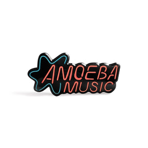 Amoeba Music Neon Sign II enamel pin