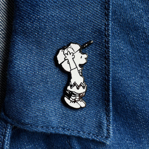 Jumping Charlie enamel pin